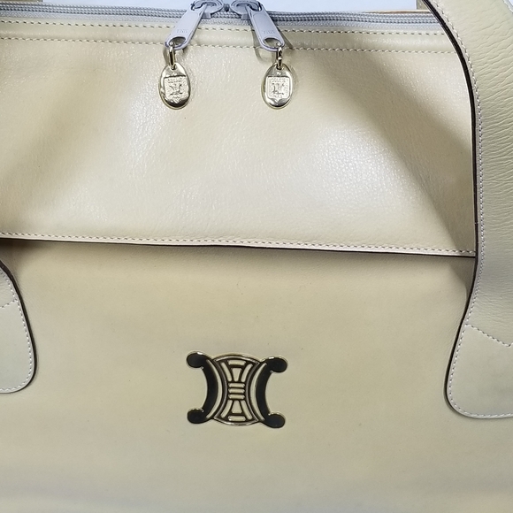 Gorgeous Rare Vintage CÉLINE Triomphe Large Leather Tote handbag - Picture 7 of 16